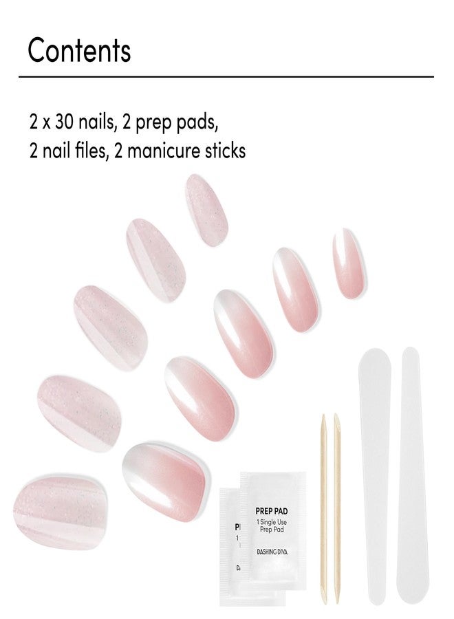 Dashing Diva Magic Press Premium Nail Bundle - Pretty Little Pinks Collection - Press On Nails- Pretty Thing & Rosewater Glaze Almond - Long Lasting Gel - Lasts Up to 7 Days - 2 Sets - Image 4